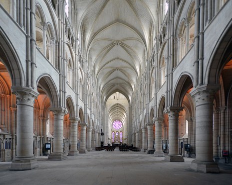 Cathedral Notre-Dame in Laon,  central nave